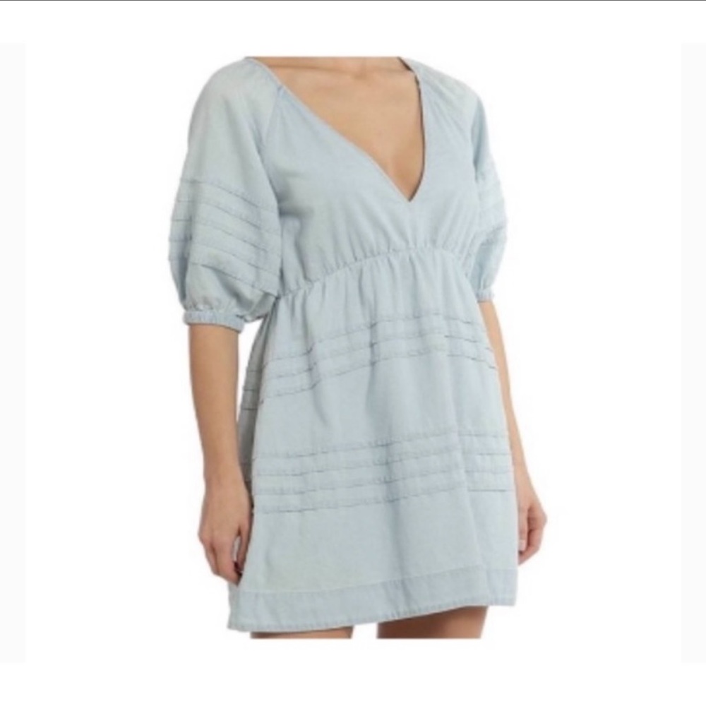 7 for All Mankind Denim Babydoll Dress